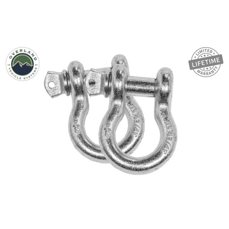 Load image into Gallery viewer, Recovery Shackle D-Ring 3/4&quot; 4.75 Ton Zinc - Sold In Pairs
