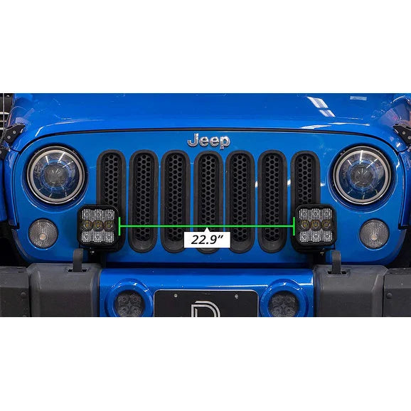 Load image into Gallery viewer, Diode Dynamics DD7282P Stage Series Bumper Bracket Kit for 07-18 Jeep Wrangler JK
