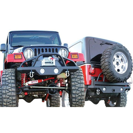 Rampage Products Recovery Bumpers with Fog Lights for 87-06 Jeep Wrangler YJ, TJ & Unlimited