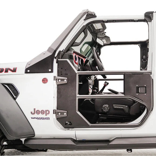 Fab Fours JL1032-1 Front Half Tube Doors for 18-20 Jeep Wrangler JL 2-Door and Gladiator JT