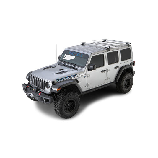 Rhino-Rack HD 59" 2-Bar Backbone Roof Rack for 18-24 Jeep Wrangler JL Unlimited with Hardtop