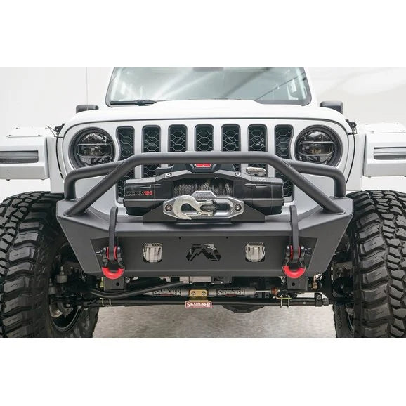 Load image into Gallery viewer, Fab Fours Front Stubby Bumper for 18-22 Jeep Wrangler JL &amp; Gladiator JT
