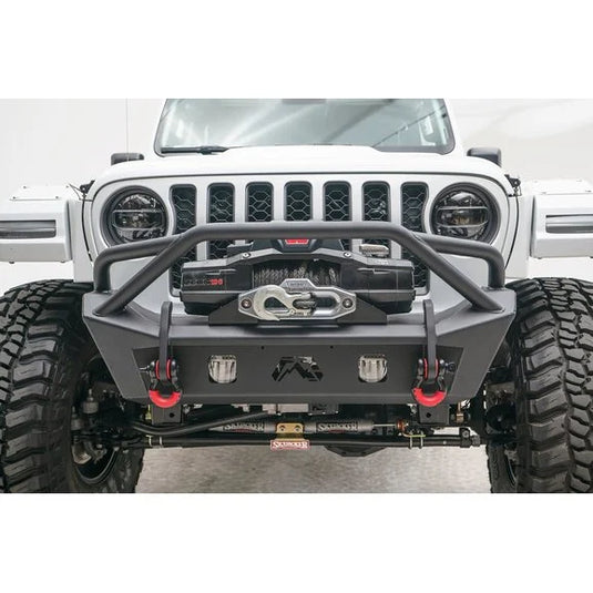 Fab Fours Front Stubby Bumper for 18-22 Jeep Wrangler JL & Gladiator JT