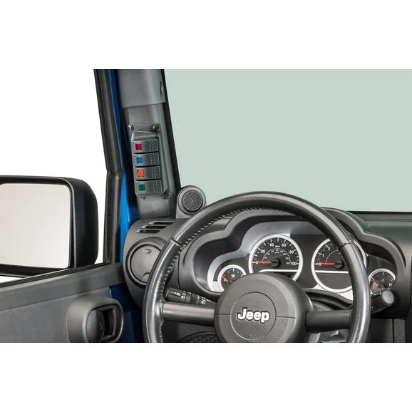 Load image into Gallery viewer, Daystar KJ71044BK Switch Pillar in Black for 07-10 Jeep Wrangler JK
