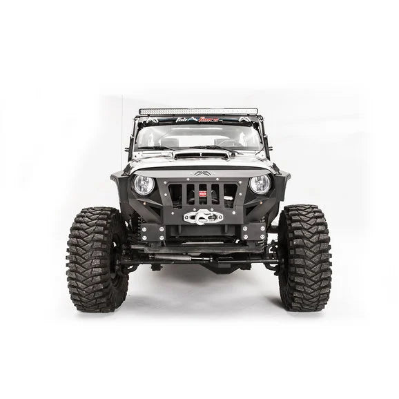 Load image into Gallery viewer, Fab Fours Front Grumper for 07-18 Jeep Wrangler JK
