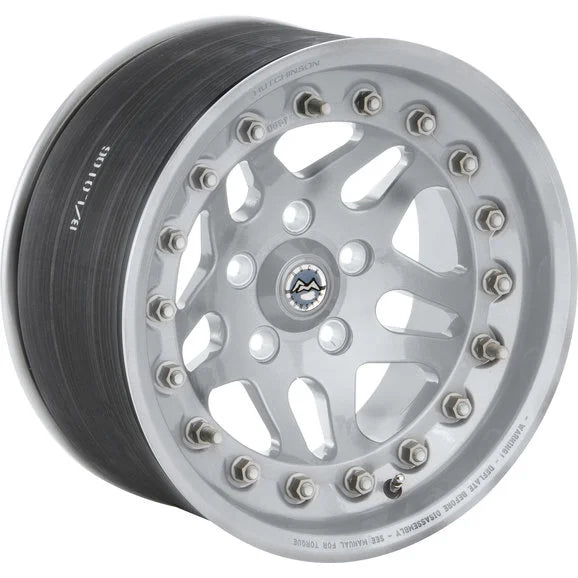 Hutchinson Wheels Rock Monster Wheel in Silver for 07-24 Jeep Wrangler JL, JK & Gladiator JT