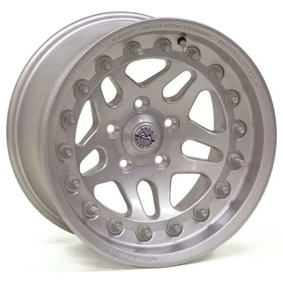 Load image into Gallery viewer, Hutchinson Wheels WA-0566-047 Rock Monster Wheels in Silver for 55-86 Jeep CJ
