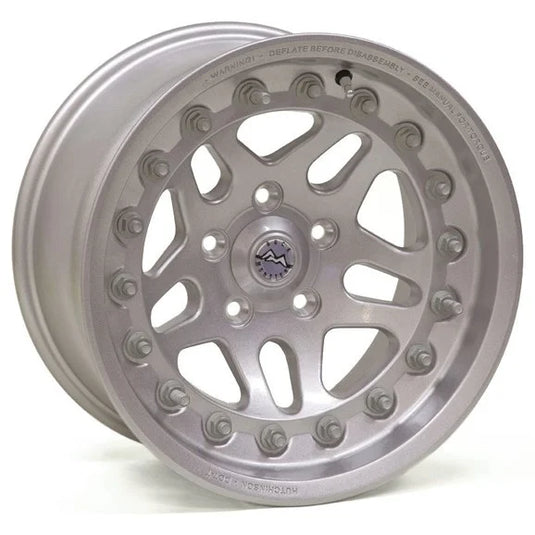 Hutchinson Wheels WA-0566-047 Rock Monster Wheels in Silver for 55-86 Jeep CJ