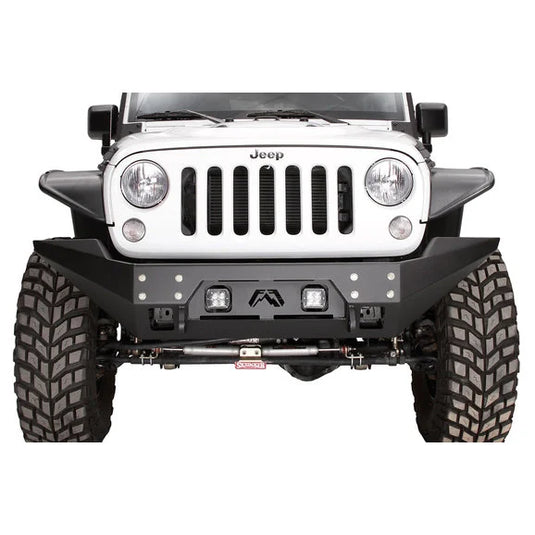 Fab Fours JK07B18571 FMJ Front Full Width Winch Bumper for 07-18 Jeep Wrangler JK