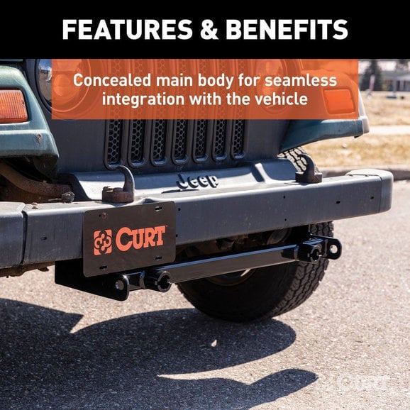 Load image into Gallery viewer, CURT 70112 Custom Tow Bar Base Plate for 97-06 Jeep Warangler TJ
