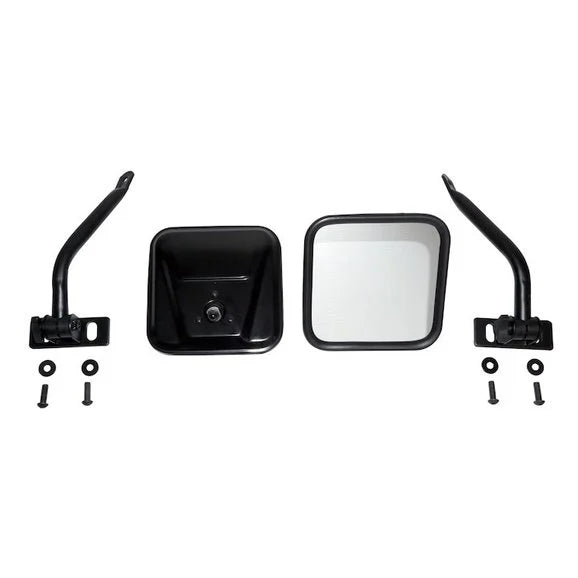 Crown Automotive RT30021 Quick Release Mirror Set for 76-18 Jeep CJ and Wrangler YJ, TJ, and JK