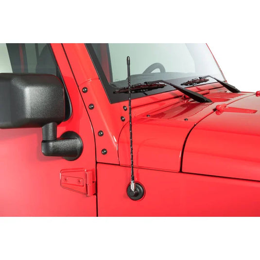 Quadratec 16" Hi Performance AM/FM Stubby Antenna for 07-24 Jeep Wrangler JL, JK & Gladiator JT