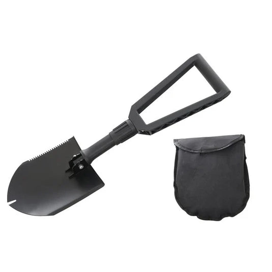 Overland Vehicle Systems 19049901 Multi Functional Military Style Utility Shovel with Carrying Case