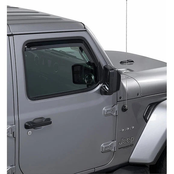 Quadratec Tinted Window Visors for 18-23 Jeep Wrangler JL & Gladiator JT