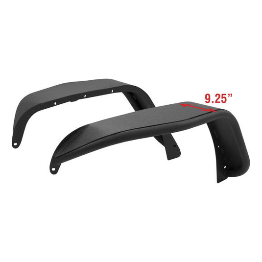 Aries 1500201 Front Fender Flares In Black Textured for 07-18 Jeep Wrangler JK