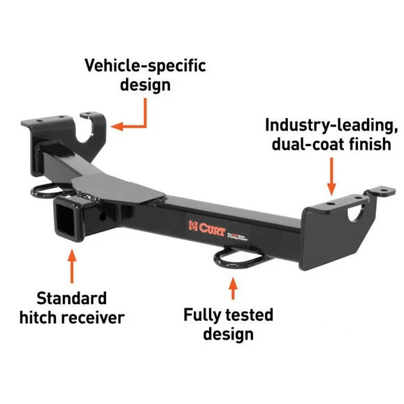 Load image into Gallery viewer, CURT 31086 2&quot; Front Receiver Hitch for 18-24 Jeep Wrangler JL &amp; Gladiator JT
