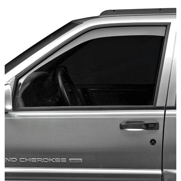 WeatherTech 70060 Front Side Window Deflector Set in Light Smoke for 93-98 Jeep Grand Cherokee ZJ