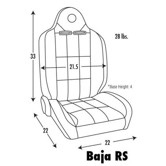 Corbeau Baja RS Reclining Suspension Seat Pair