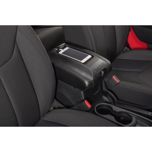 Rugged Ridge 13107.62 Center Console Cover with Cell Phone Holder for 11-18 Jeep Wrangler JK