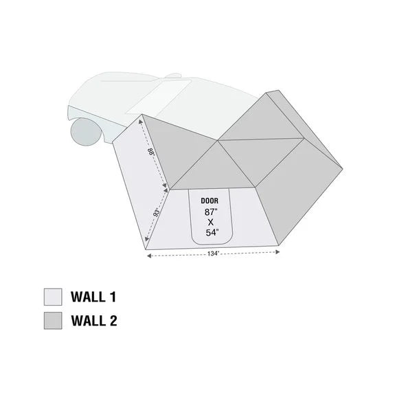 Overland Vehicle Systems Nomadic 270 LT Awning Walls