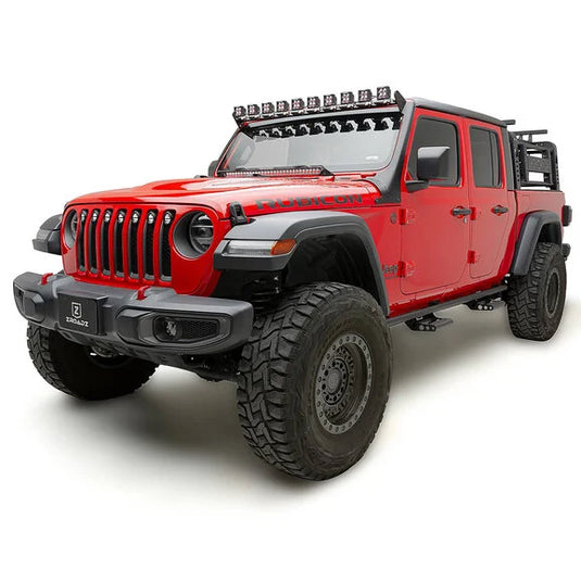 ZROADZ Multi-LED Roof Cross Bar with A-Pillar Brackets & LED Lights for 18-24 Jeep Wrangler JL & Gladiator JT