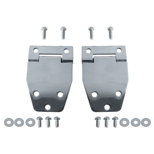 OMIX 11115.01 Liftgate Hinge Set in Stainless Steel for 76-86 Jeep CJ7