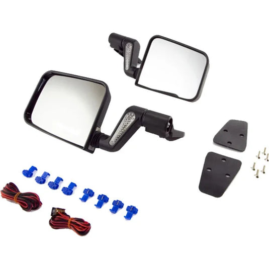 Rugged Ridge 11002.20 Heated Mirror Set in Black for 87-02 Jeep Wrangler YJ & TJ with Full Doors