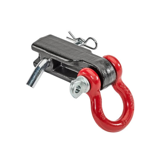 Load image into Gallery viewer, Quadratec D-Ring 2&quot; Receiver Hitch Mount with 3/4&quot; D-Ring and Hitch Pin
