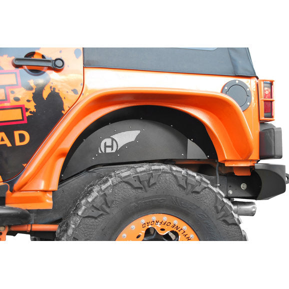 Load image into Gallery viewer, HyLine OffRoad Aluminum Rear Inner Fender Liner for 07-18 Jeep Wrangler JK
