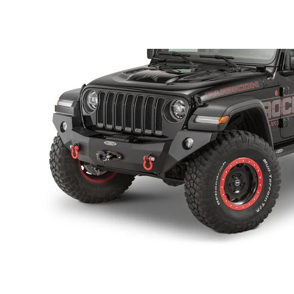 Load image into Gallery viewer, Rock Slide Engineering FB-F-101-JL Rigid Front Bumper without Bullbar &amp; with Winch Plate for 18-23 Jeep Wrangler JL &amp; Gladiator JT
