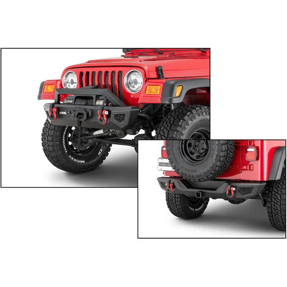 Load image into Gallery viewer, Carnivore Front &amp; Rear Bumper Combo for 87-06 Jeep Wrangler YJ &amp; TJ
