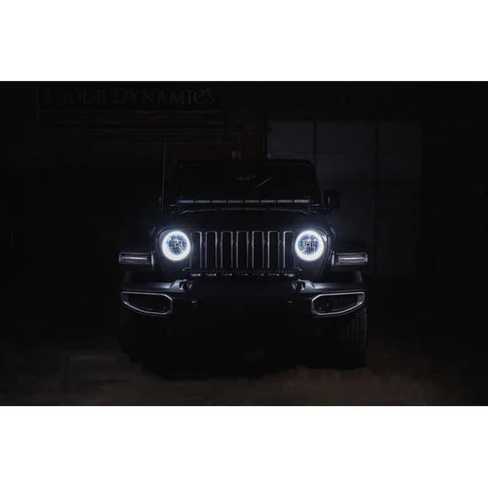 Diode Dynamics HD LED Headlight Halos for 18-24 Jeep Wrangler JL & Gladiator JT