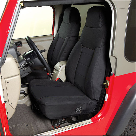 Rugged Ridge Fabric Custom-Fit Front Seat Covers for 03-06 Jeep Wrangler TJ & Unlimited