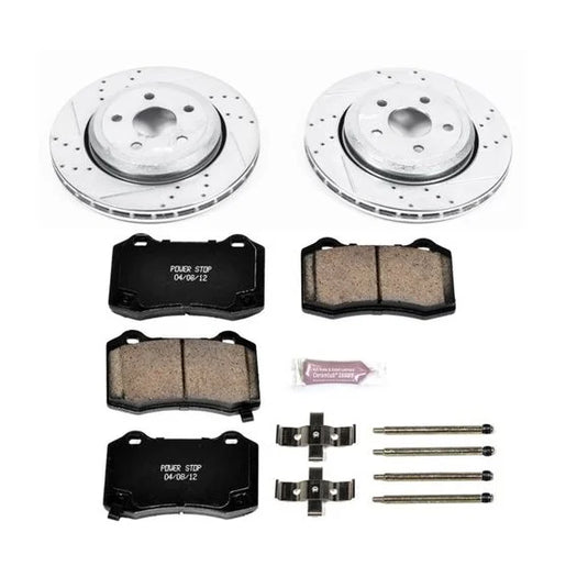 Power Stop K5956 Rear Z23 Evolution Sport Performance 1-Click Brake Kit for 12-14 Jeep Grand Cherokee WK2 SRT8