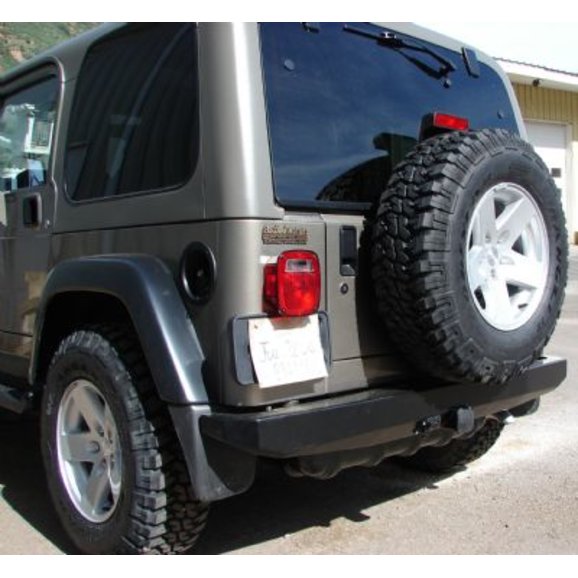 Mountain Off-Road JRB901TJPC Rear Bumper in Black for 97-06 Jeep Wrangler TJ & Unlimited