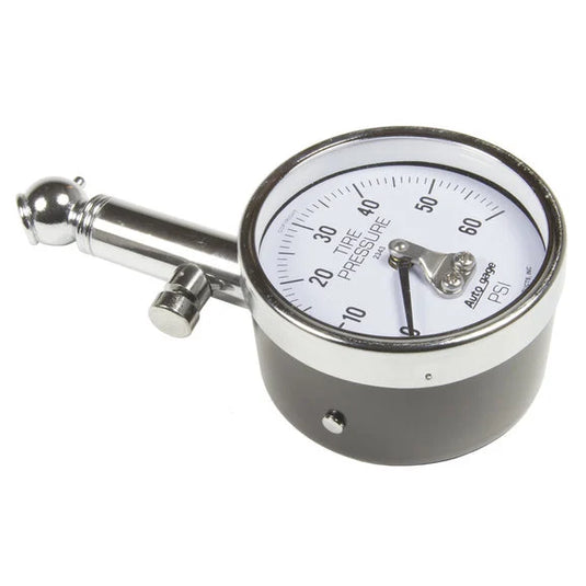 Auto Meter 2343 Autometer Tire Pressure Gauge 0-60 PSI Mechanical