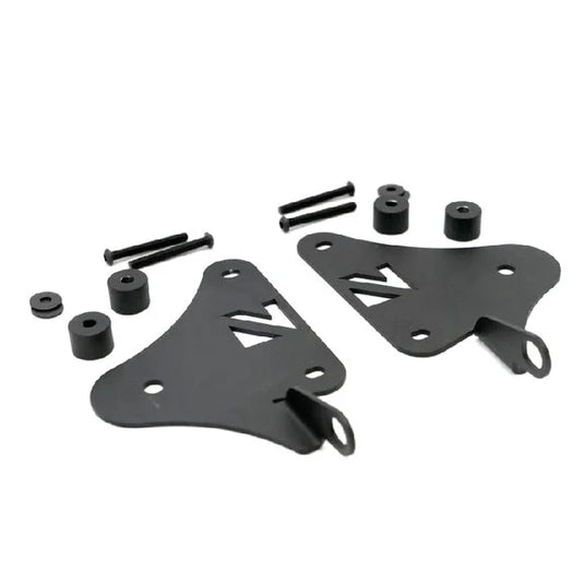 Nacho Offroad Lighting V1JL1 A-Pillar Light Mounts for 18-24 Jeep Wrangler JL & Gladiator JT