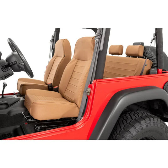 Quadratec Heritage Premium Front Seats for 76-06 Jeep CJs and Wranglers