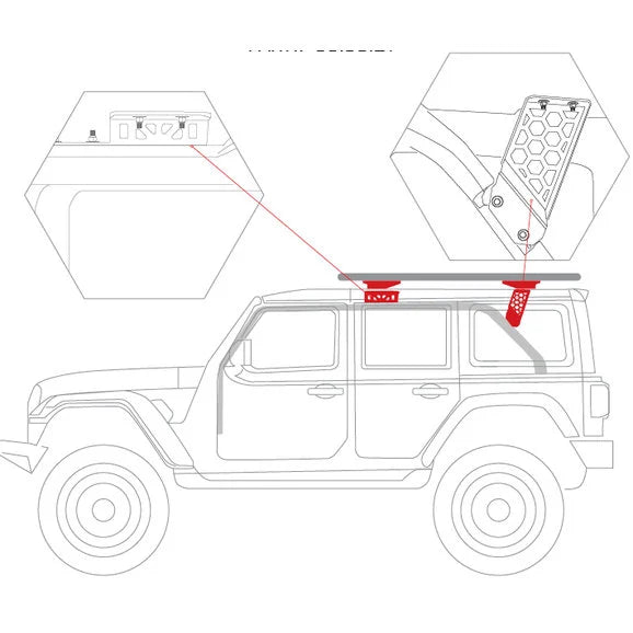 Load image into Gallery viewer, Go Rhino 5910012T SRM Roll Bar Mounting Bracket Kit for 18-21 Jeep Wrangler JL Unlimited 4-Door
