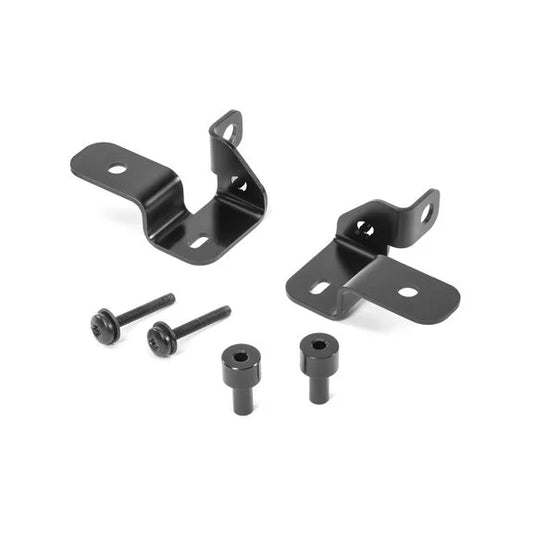 Quadratec Windshield Hinge Mount Light Brackets for 18-23 Jeep Wrangler JL & Gladiator JT