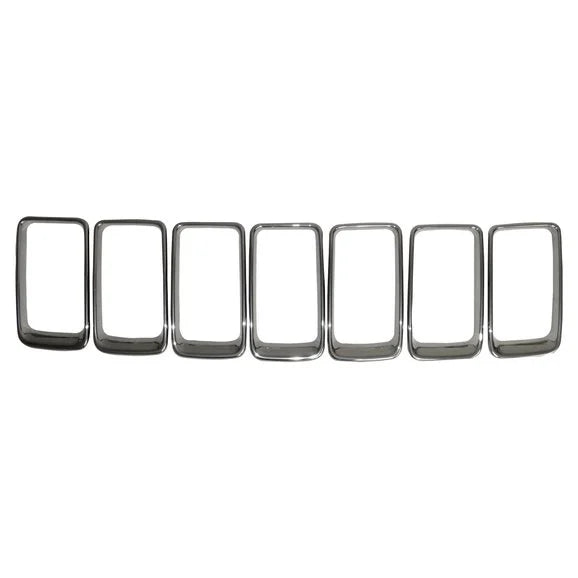 Crown Automotive 68285652AA Brushed Platinum Grille Inserts for 15-16 Jeep Grand Cherokee WK