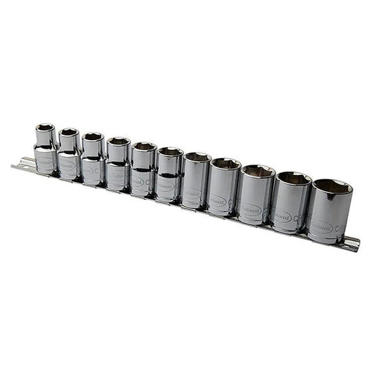 Eastwood 32167 11-Piece 1/2" Drive MM Shallow Socket Set