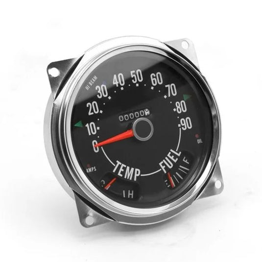 OMIX 17206.04 Speedometer Cluster (0-90 MPH) for 55-79 Jeep CJ-5, CJ-6 & CJ-7