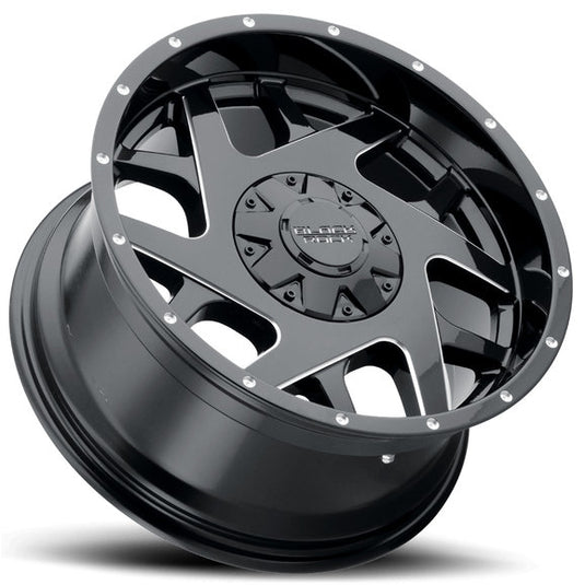 Black Rock Series 935B Fury II Wheel for 07-20 Jeep Wrangler JL, JK & Gladiator JT