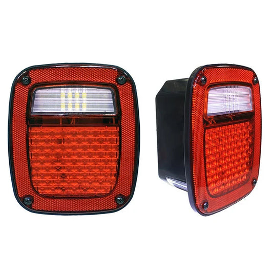 Quake LED QTE940 Replacement LED Tail Lights for 98-06 Jeep Wrangler TJ & Unlimited