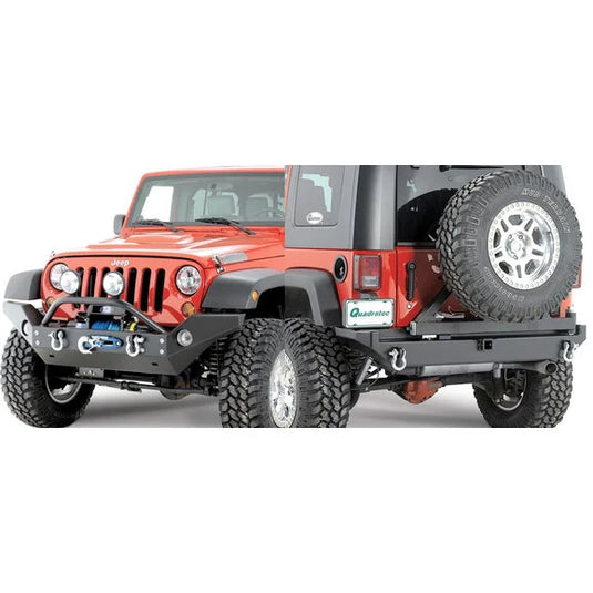 Rock Hard 4X4 Full Width Front Bumper & Rear Bumper for 07-18 Jeep Wrangler JK