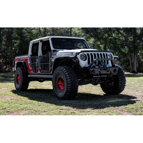 Load image into Gallery viewer, Bushwacker 10928-07 Flat Style Fender Flares for 20-24 Jeep Gladiator JT
