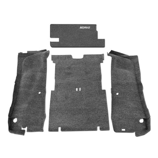 Bedrug Premium Carpeted Floor Covering Kit with Cutouts for 04-06 Jeep Wrangler Unlimited LJ with Full Center Console