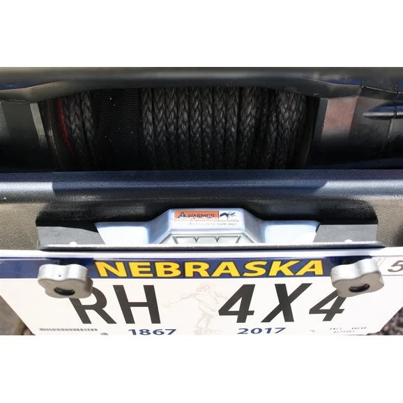 Load image into Gallery viewer, Rock Hard 4X4 RH-4004 Universal Fairlead License Plate Mount with Cable Lanyard
