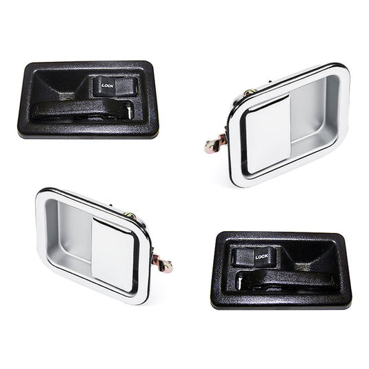 Quadratec Complete Door Handle Kit for 82-95 Jeep CJ & Wrangler YJ, 97-06 Wrangler TJ